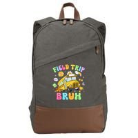 Field Trip Bruh Happy Field Day 2025 Let The Games Begin Cotton Canvas Backpack