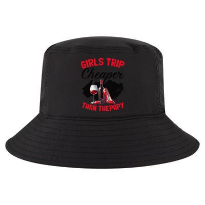 Funny Trip Bachelorette Wine Party Weekend Squad Cool Comfort Performance Bucket Hat
