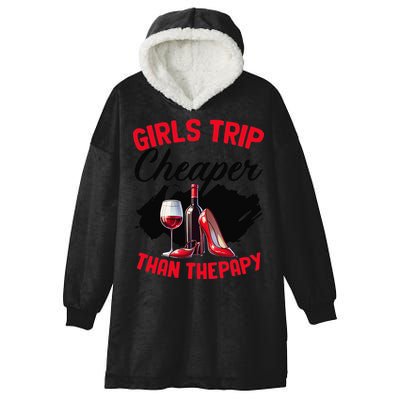Funny Trip Bachelorette Wine Party Weekend Squad Hooded Wearable Blanket