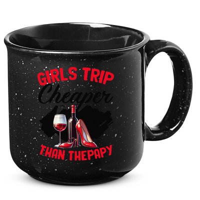 Funny Trip Bachelorette Wine Party Weekend Squad 15oz Campfire Ceramic Mug