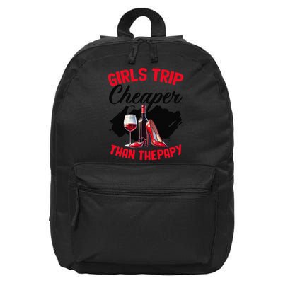 Funny Trip Bachelorette Wine Party Weekend Squad 16 in Basic Backpack