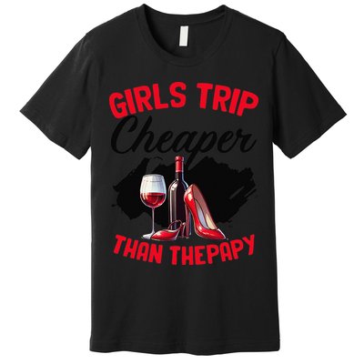 Funny Trip Bachelorette Wine Party Weekend Squad Premium T-Shirt