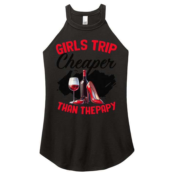 Funny Trip Bachelorette Wine Party Weekend Squad Women's Perfect Tri Rocker Tank