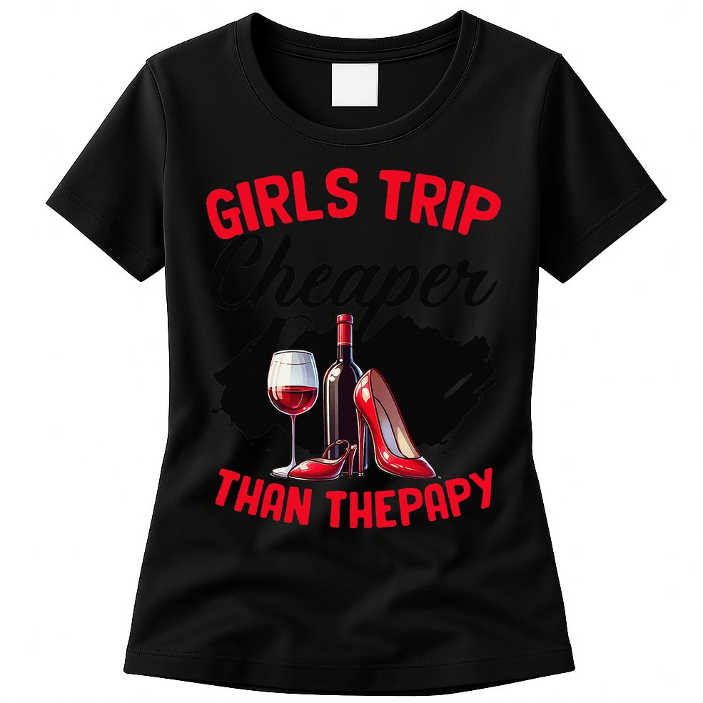 Funny Trip Bachelorette Wine Party Weekend Squad Womens T-Shirt