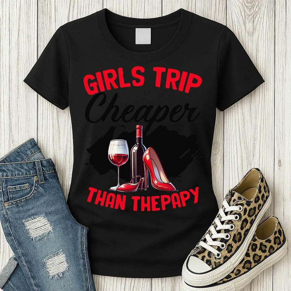 Funny Trip Bachelorette Wine Party Weekend Squad Womens T-Shirt