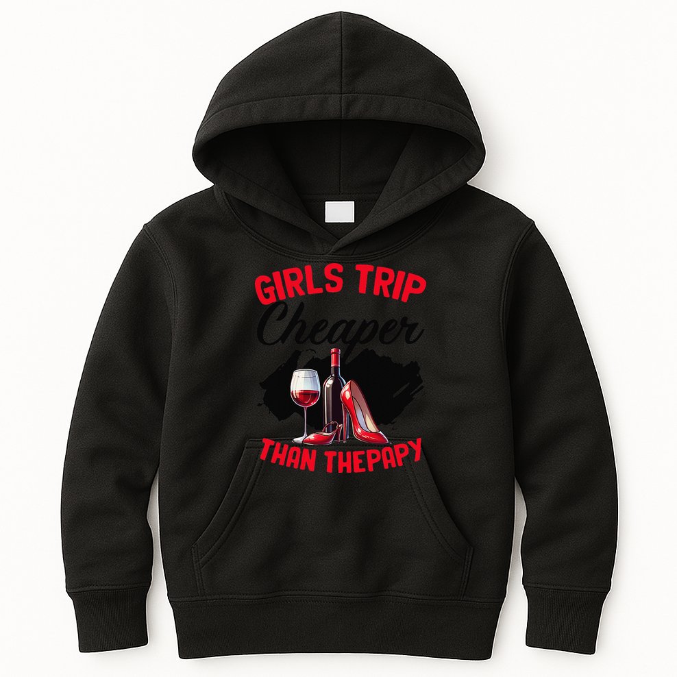 Funny Trip Bachelorette Wine Party Weekend Squad Kids Hoodie