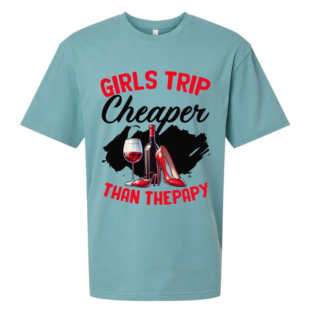 Funny Trip Bachelorette Wine Party Weekend Squad Sueded Cloud Jersey T-Shirt