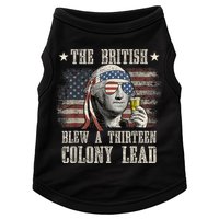 Funny The British Blew A 13 Colony Lead 4th Of July Us Flag Doggie Tank