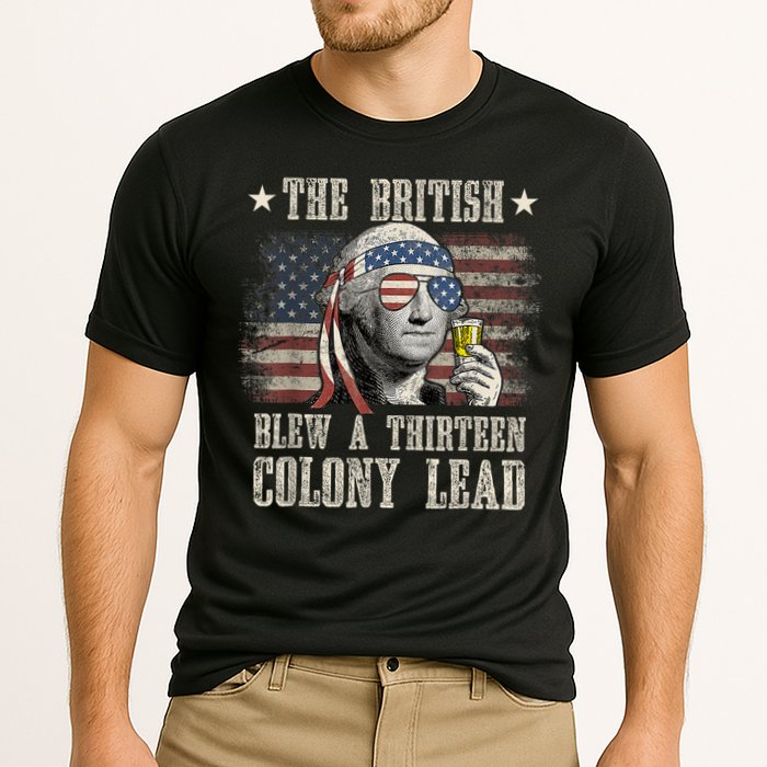Funny The British Blew A 13 Colony Lead 4th Of July Us Flag Performance Shirt