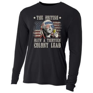 Funny The British Blew A 13 Colony Lead 4th Of July Us Flag Cooling Performance Long Sleeve Crew