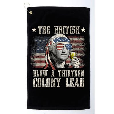 Funny The British Blew A 13 Colony Lead 4th Of July Us Flag Golf Towel