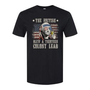 Funny The British Blew A 13 Colony Lead 4th Of July Us Flag Softstyle CVC T-Shirt