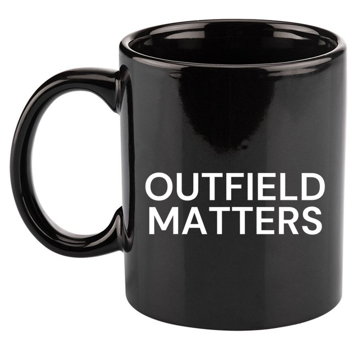 Funny Travel Baseball Outfield Matters Outfielders 11oz C Handle Ceramic Mug