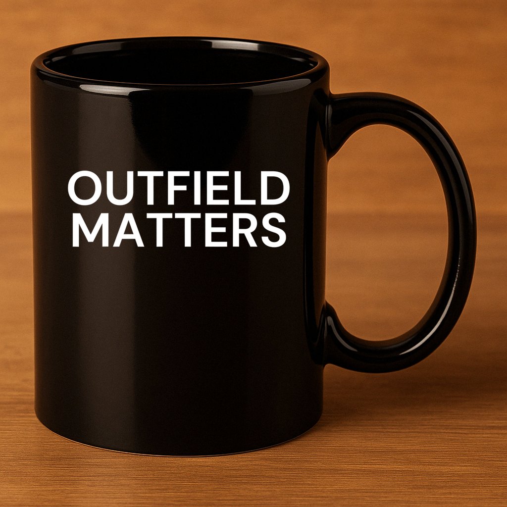 Funny Travel Baseball Outfield Matters Outfielders 11oz C Handle Ceramic Mug