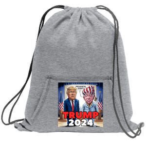 Funny Trump Biden Presidential Election Debate 2024 Sweatshirt Cinch Pack Bag