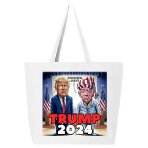 Funny Trump Biden Presidential Election Debate 2024 25L Jumbo Tote