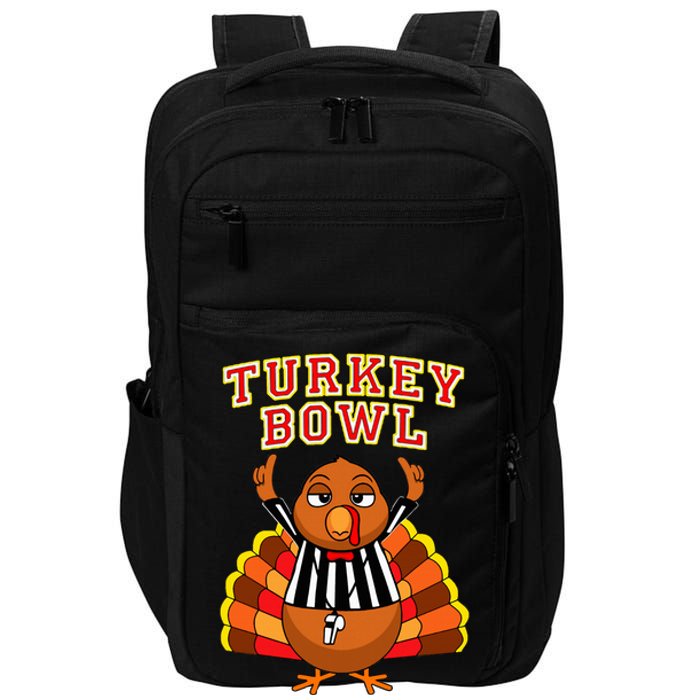 Football Turkey Bowl Annual Family Thanksgiving Game Referee Impact Tech Backpack