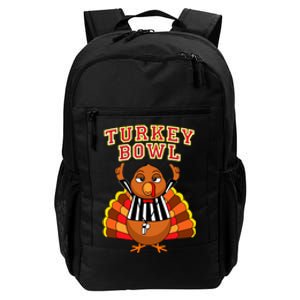 Football Turkey Bowl Annual Family Thanksgiving Game Referee Daily Commute Backpack