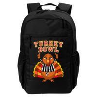 Football Turkey Bowl Annual Family Thanksgiving Game Referee Daily Commute Backpack