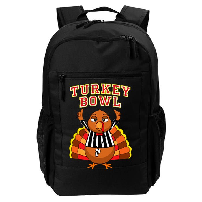 Football Turkey Bowl Annual Family Thanksgiving Game Referee Daily Commute Backpack