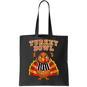 Football Turkey Bowl Annual Family Thanksgiving Game Referee Tote Bag