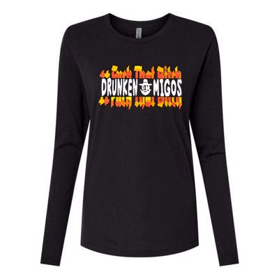 Fuck The Bitch Drunken M.I.G.O.S Womens Cotton Relaxed Long Sleeve T-Shirt