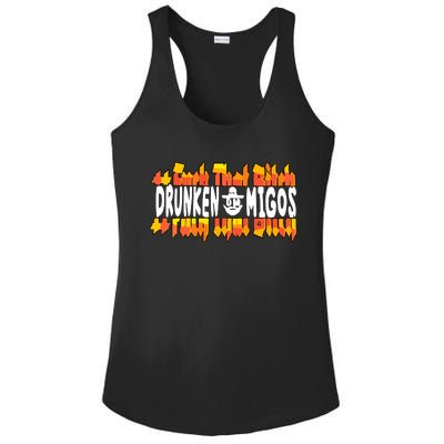 Fuck The Bitch Drunken M.I.G.O.S Ladies PosiCharge Competitor Racerback Tank