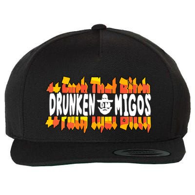 Fuck The Bitch Drunken M.I.G.O.S Wool Snapback Cap