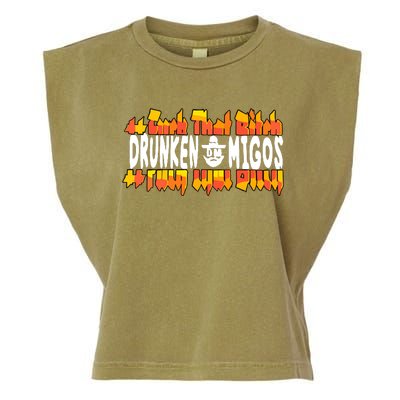 Fuck The Bitch Drunken M.I.G.O.S Garment-Dyed Women's Muscle Tee