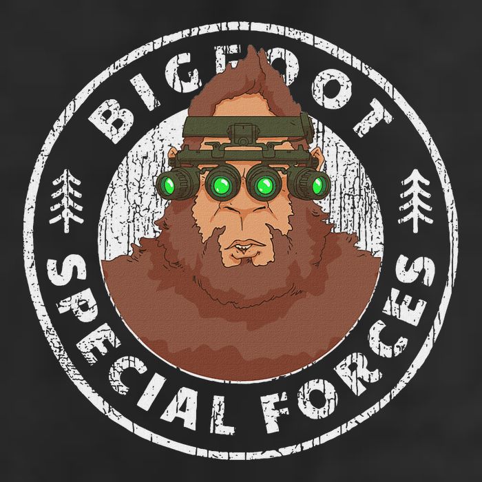 Funny Tactical Bigfoot Special Forces Hide And Seek Champion Cool Comfort Performance Bucket Hat