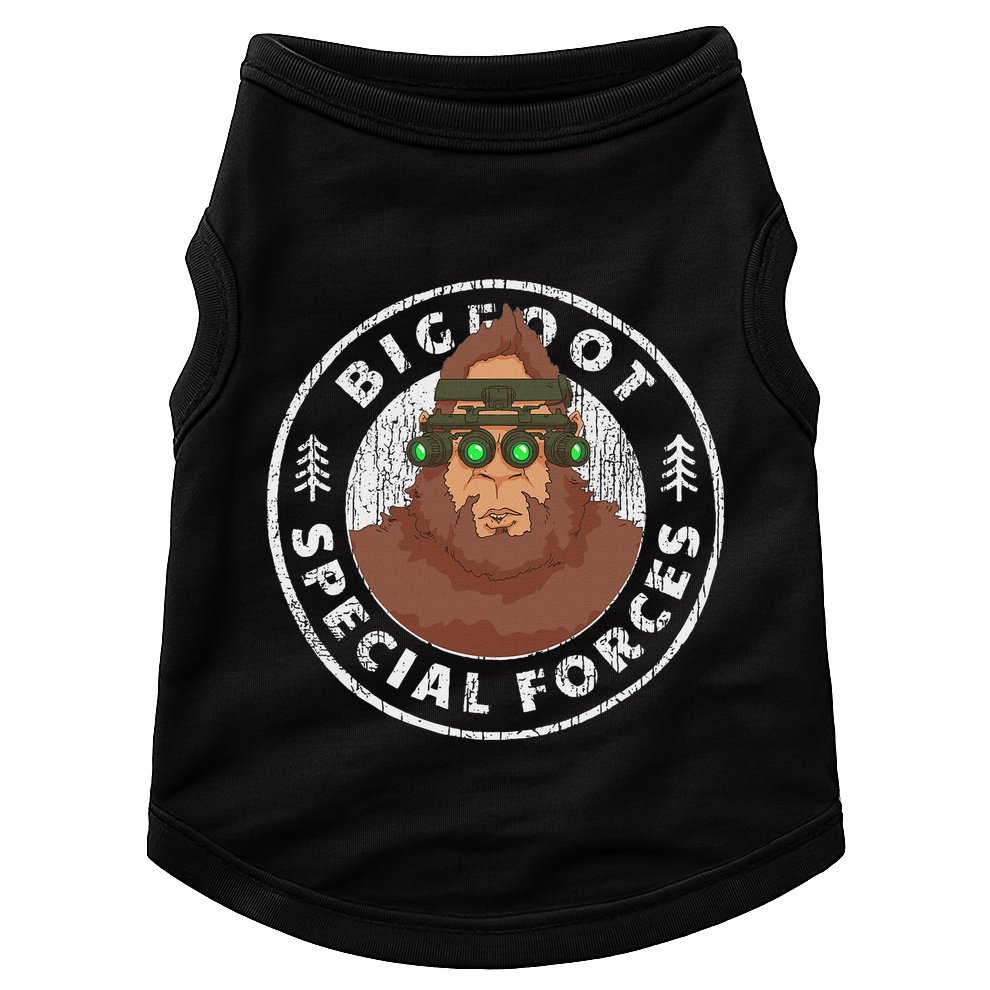 Funny Tactical Bigfoot Special Forces Hide And Seek Champion Doggie Tank