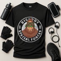 Funny Tactical Bigfoot Special Forces Hide And Seek Champion Cooling Performance Crew T-Shirt