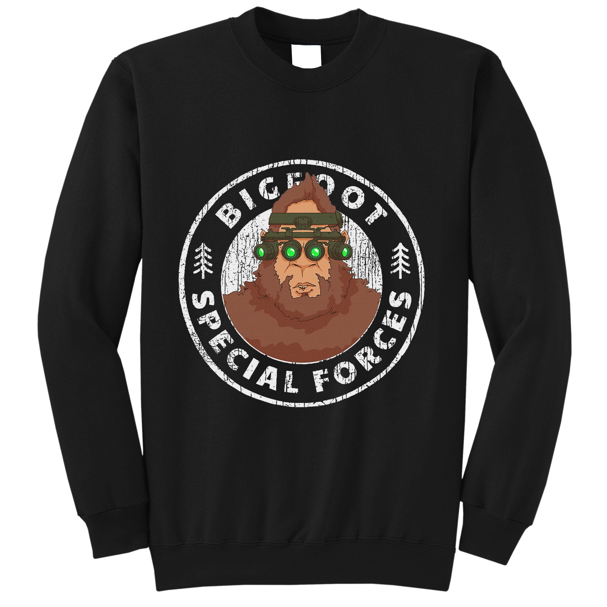Funny Tactical Bigfoot Special Forces Hide And Seek Champion Sweatshirt