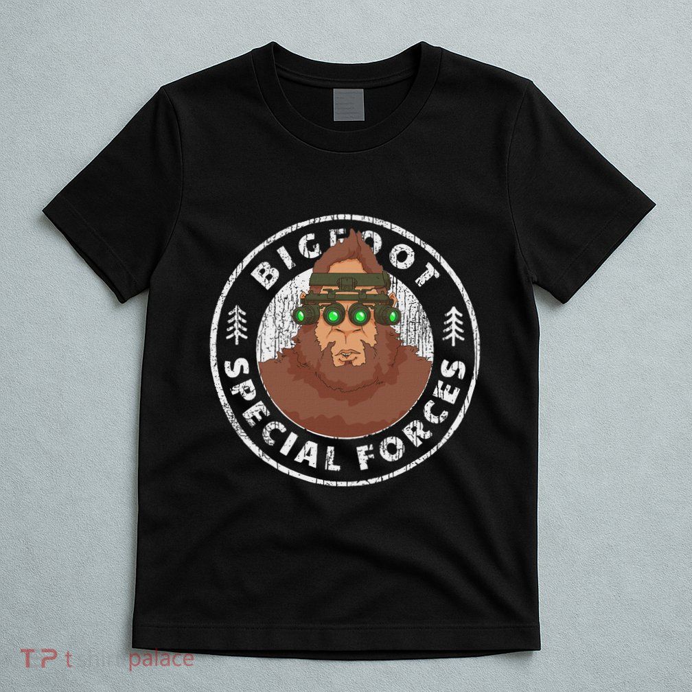 Funny Tactical Bigfoot Special Forces Hide And Seek Champion T-Shirt