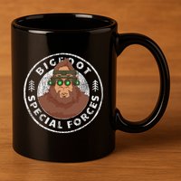 Funny Tactical Bigfoot Special Forces Hide And Seek Champion 11oz C Handle Ceramic Mug