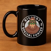 Funny Tactical Bigfoot Special Forces Hide And Seek Champion 11oz C Handle Ceramic Mug