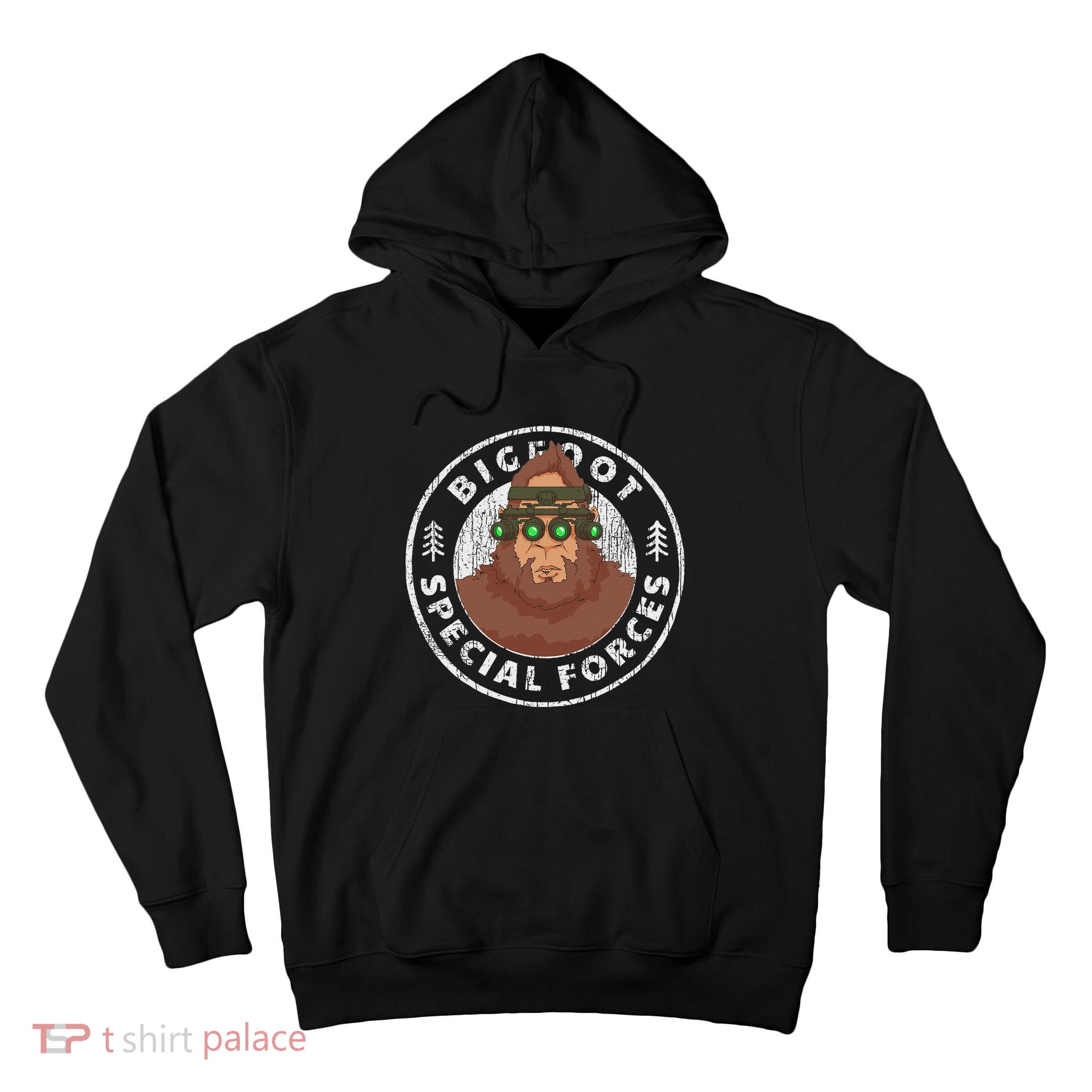 Funny Tactical Bigfoot Special Forces Hide And Seek Champion Tall Hoodie