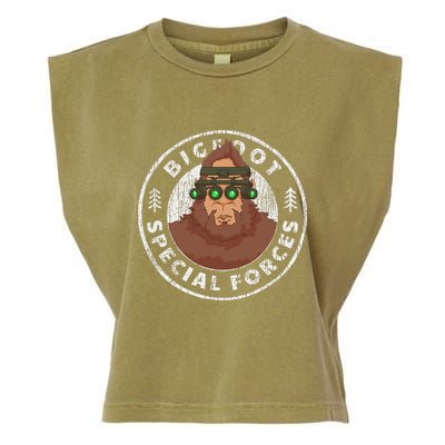 Funny Tactical Bigfoot Special Forces Hide And Seek Champion Garment-Dyed Women's Muscle Tee