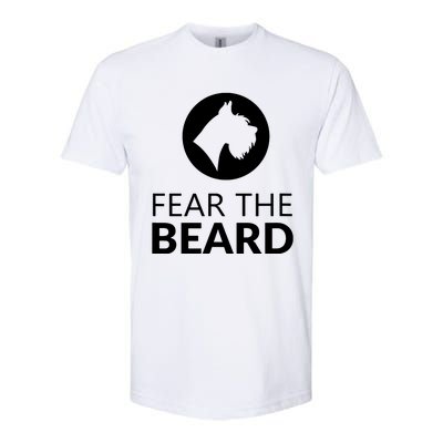 Fear The Beard Funny Schnauzer Lover T Gift Softstyle CVC T-Shirt