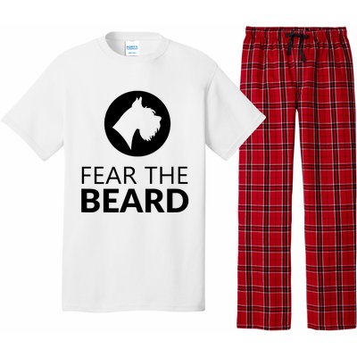 Fear The Beard Funny Schnauzer Lover T Gift Pajama Set