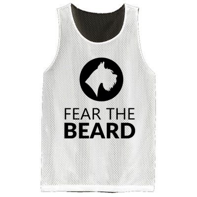 Fear The Beard Funny Schnauzer Lover T Gift Mesh Reversible Basketball Jersey Tank