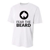 Fear The Beard Funny Schnauzer Lover T Gift Youth Performance Sprint T-Shirt