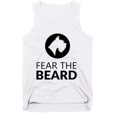 Fear The Beard Funny Schnauzer Lover T Gift Tank Top