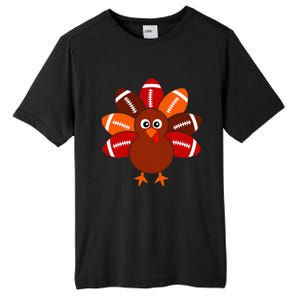 Football Turkey Balls Thanksgiving Tall Fusion ChromaSoft Performance T-Shirt