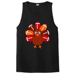 Football Turkey Balls Thanksgiving PosiCharge Competitor Tank