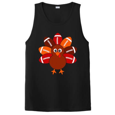 Football Turkey Balls Thanksgiving PosiCharge Competitor Tank