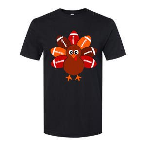 Football Turkey Balls Thanksgiving Softstyle CVC T-Shirt