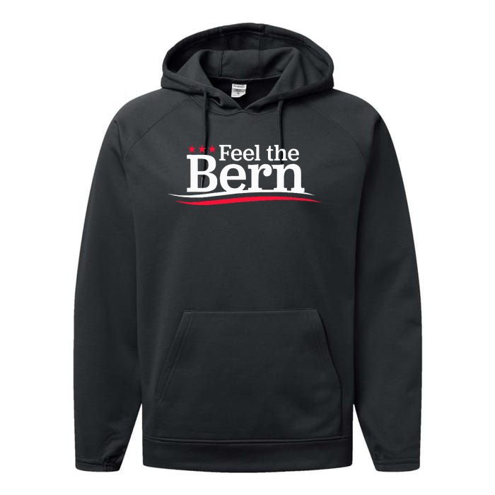 Feel The Bern Campaign Sign Not Me Us Meme Bernie Bro Performance Fleece Hoodie