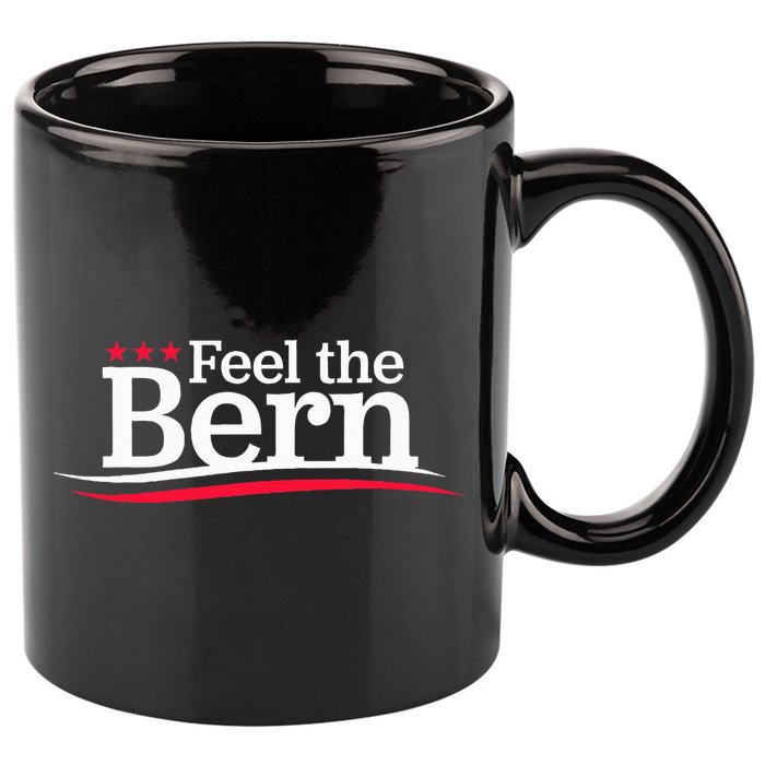 Feel The Bern Campaign Sign Not Me Us Meme Bernie Bro 11oz C Handle Ceramic Mug