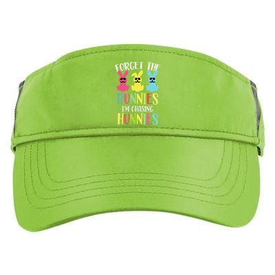 Forget The Bunnies I’m Chasing Hunnies Easter Bunny Adult Drive Performance Visor